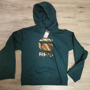 NWT, G-Star Graphic 21 hoodie in pine, xs
